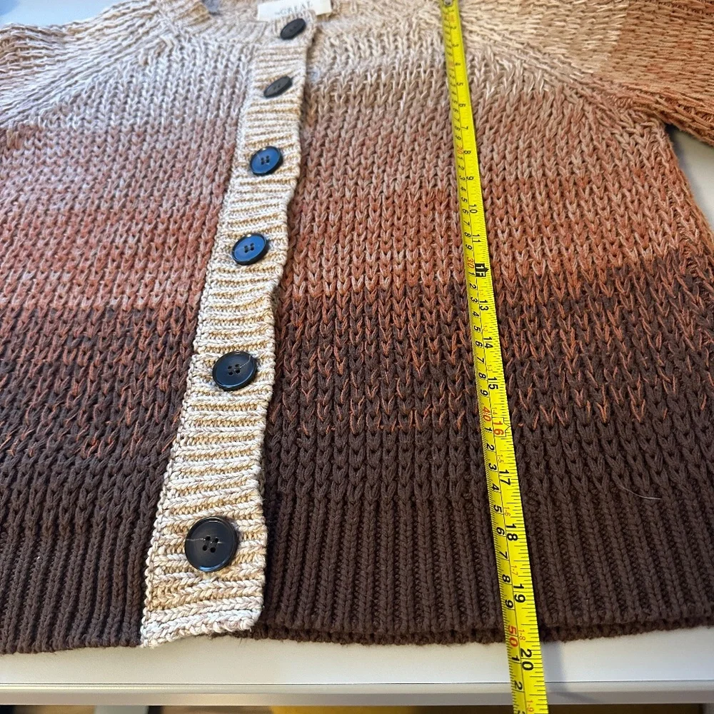 THE GREAT. The Dusk Cardigan in Marled Sunset | Size 0 / XS - Picture 13 of 14